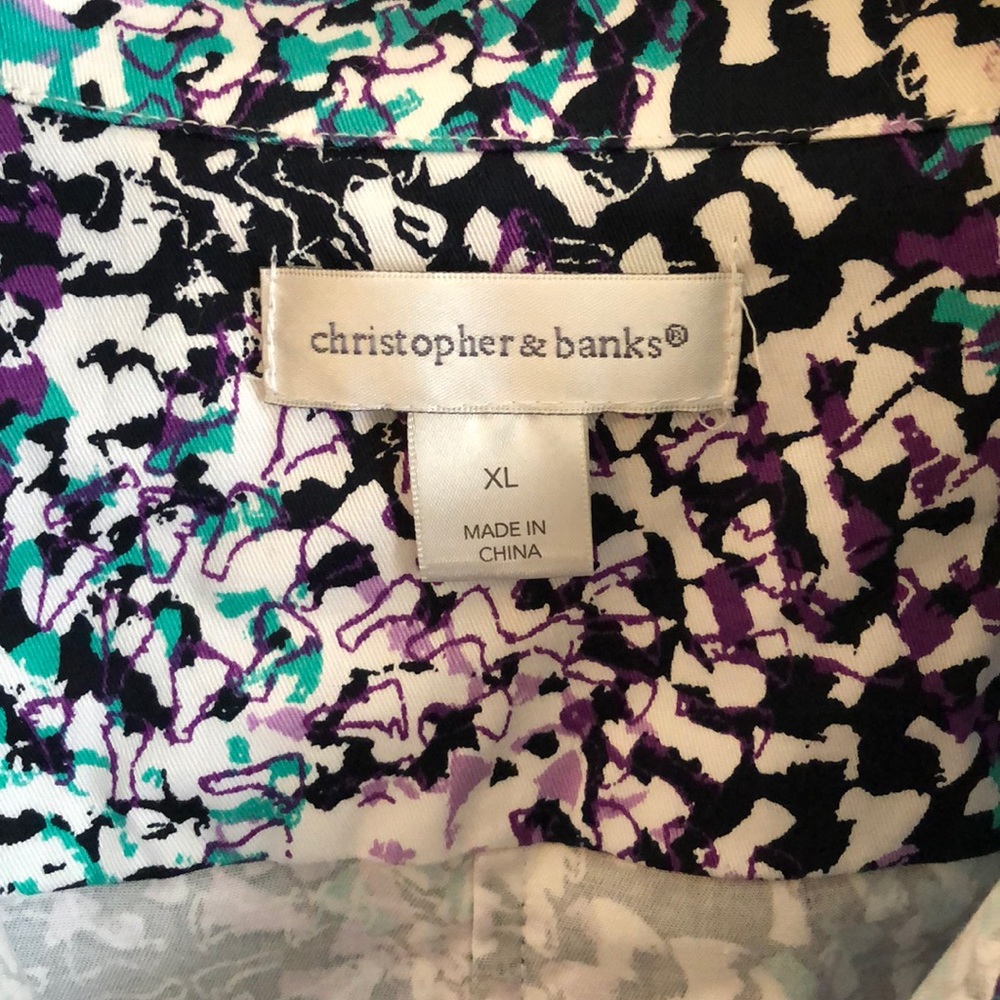 Christopher & Banks XL Colorful Spring Jacket - Picture 6 of 6